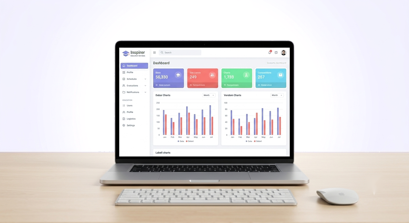 Inspirer Technologies School Management System Dashboard